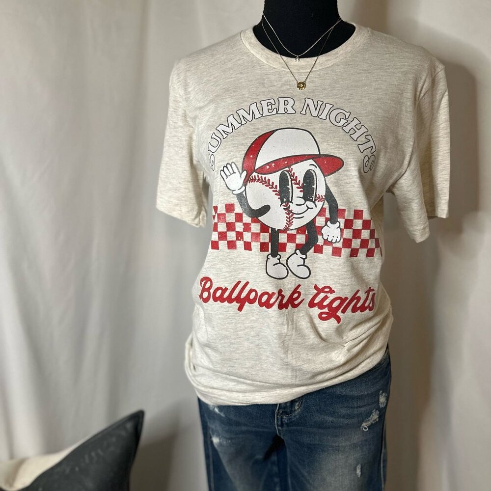 Summer Nights and Ballpark Lights Tee‎